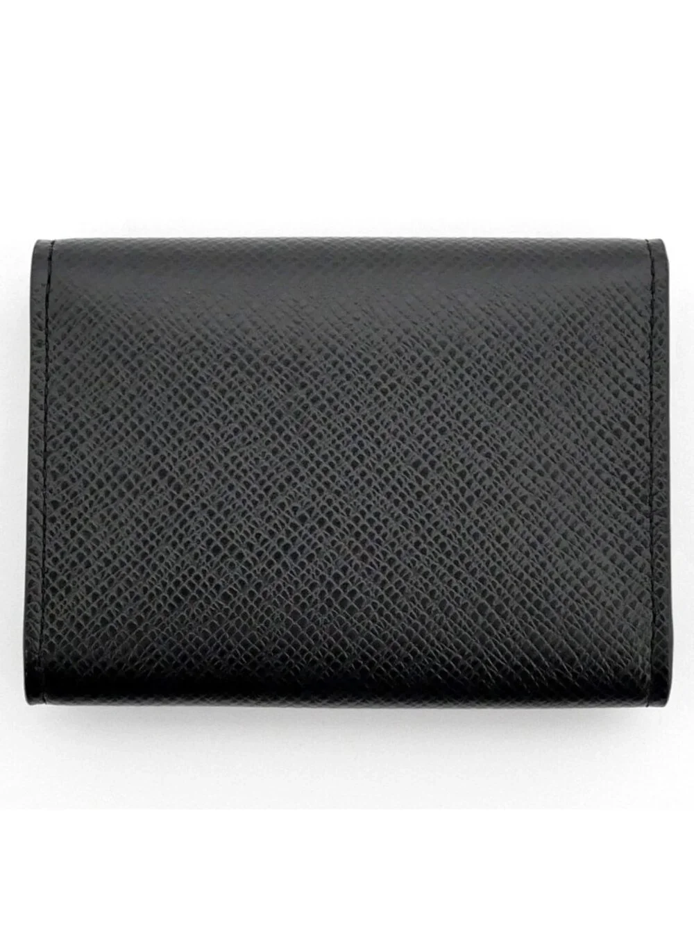 Louis Vuitton Card Case Envelope Business Holder NM Taiga Black